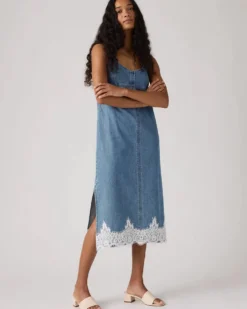 90's Denim Slip Dress - Slipped My Mind