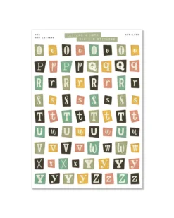 90's Letter Set - Letters & More Sticker Set