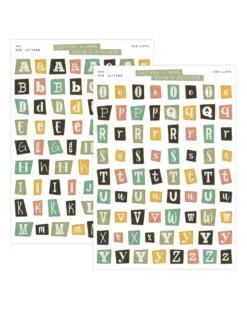 90's Letter Set - Letters & More Sticker Set