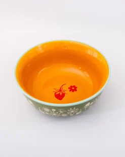 Small Ceramic Serving Bowl - Garden