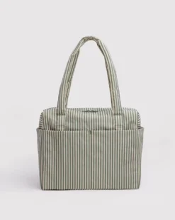 Small Cloud Carry-On Bag - Sage Stripe