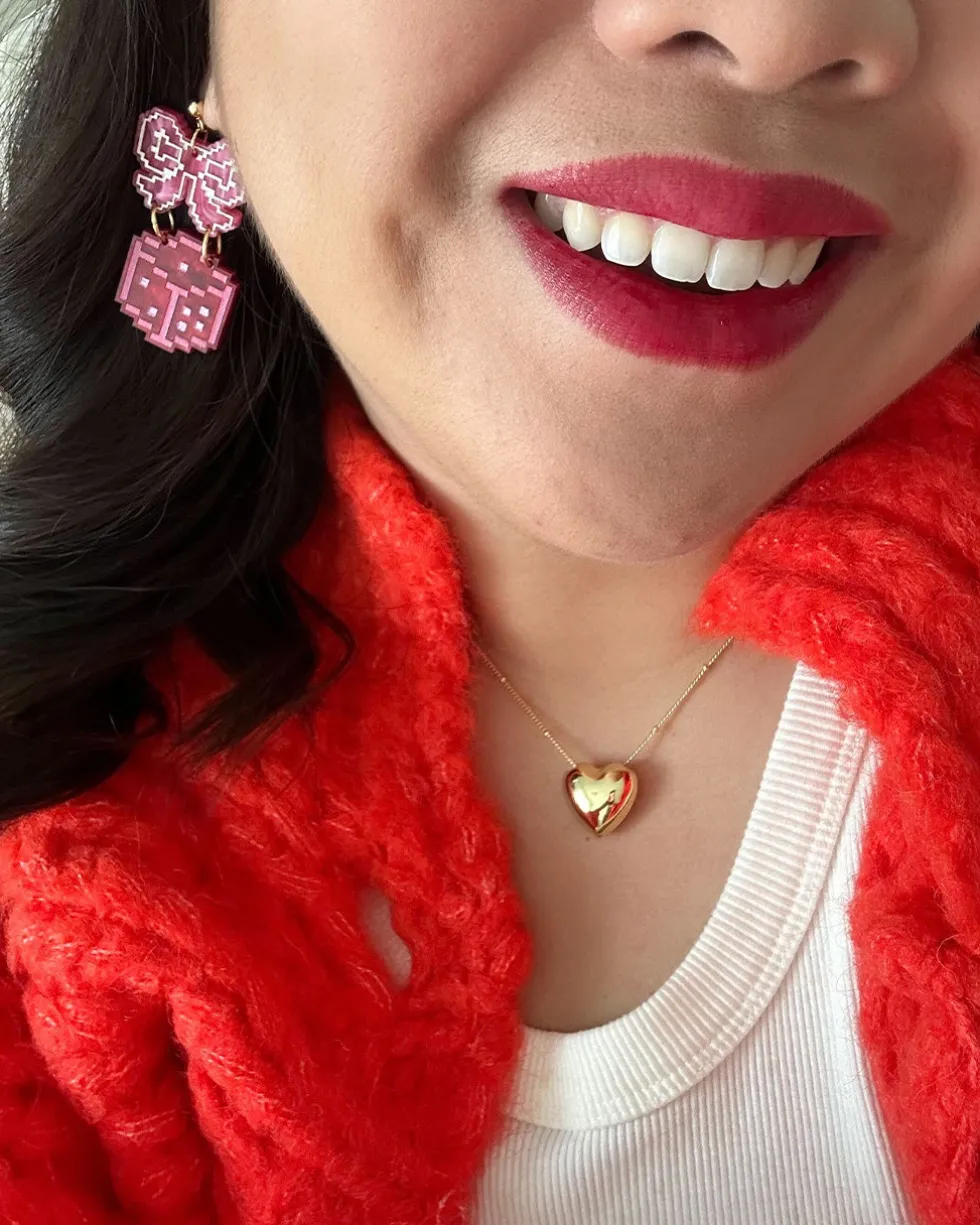Smiley + Dice Earrings