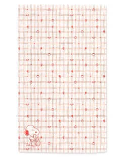 Snoopy Cherry Basket Tea Towel - Red