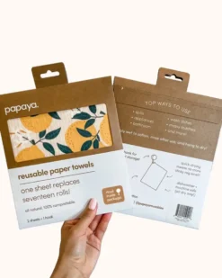 Squeeze The Day Reusable Paper Towel/Swedish Dish Cloth Set