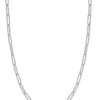Stainless Steel Paper Clip Chain - Silver