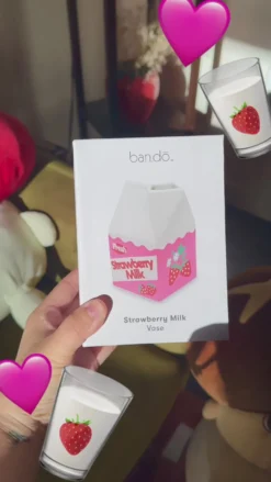 Strawberry Milk Vase