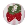 Stripe Strawberries Hook Pillow