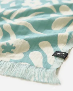 Sunny Driftweave Turkish Towel - Sky Blue