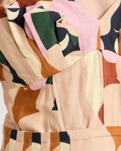 The Kiss Multicolor Sleeveless Midi Dress