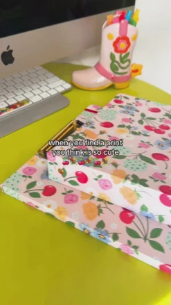 Three Ring Binder - Flowers and Fruit