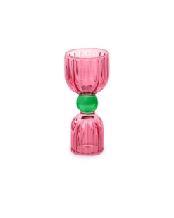 Tipsy Turvy Double Shot Glass - Pink