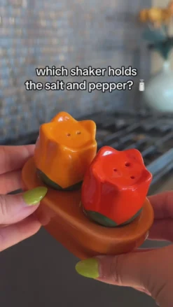 Tulip Salt and Pepper Shakers