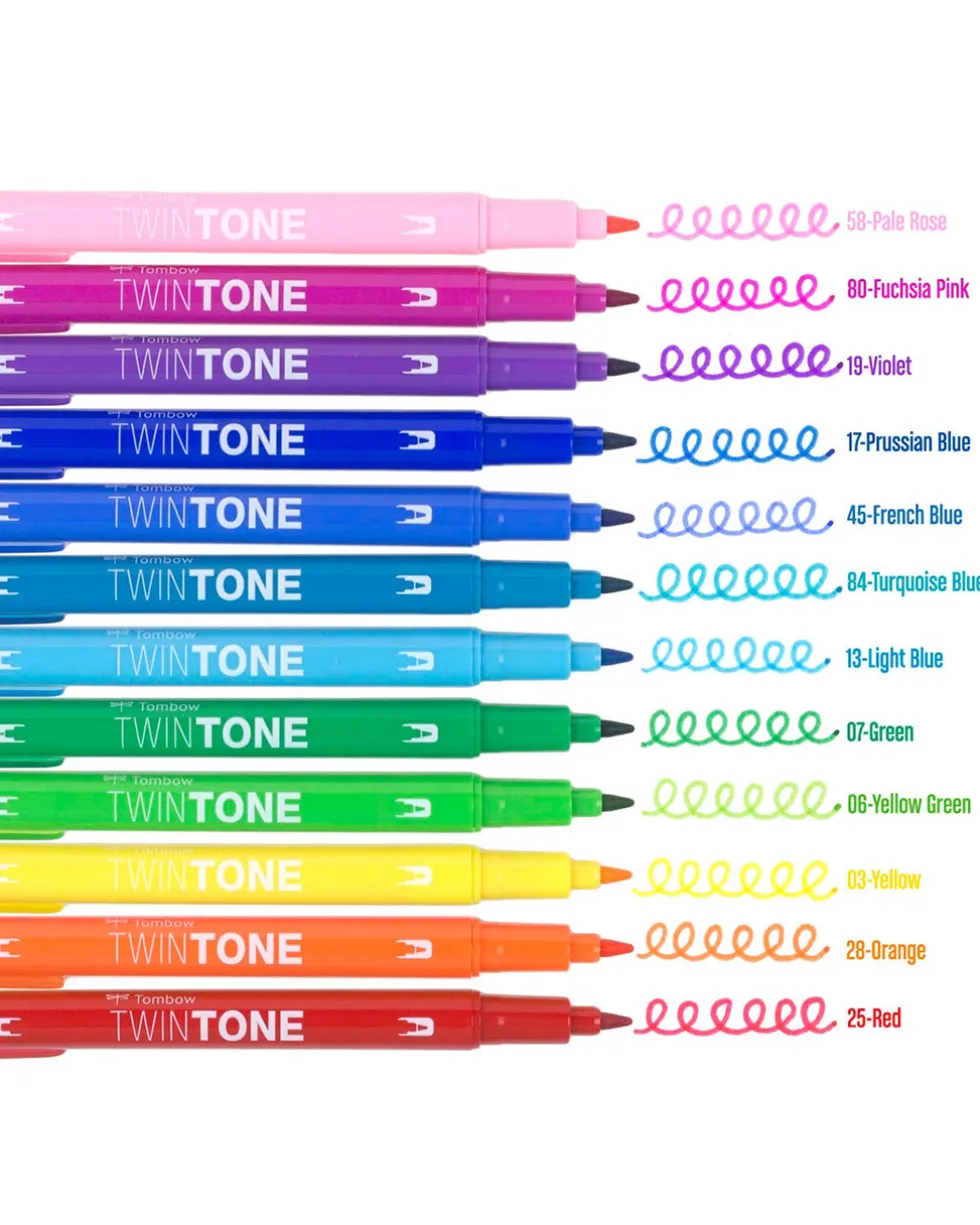 Twintone Marker Set: Rainbow