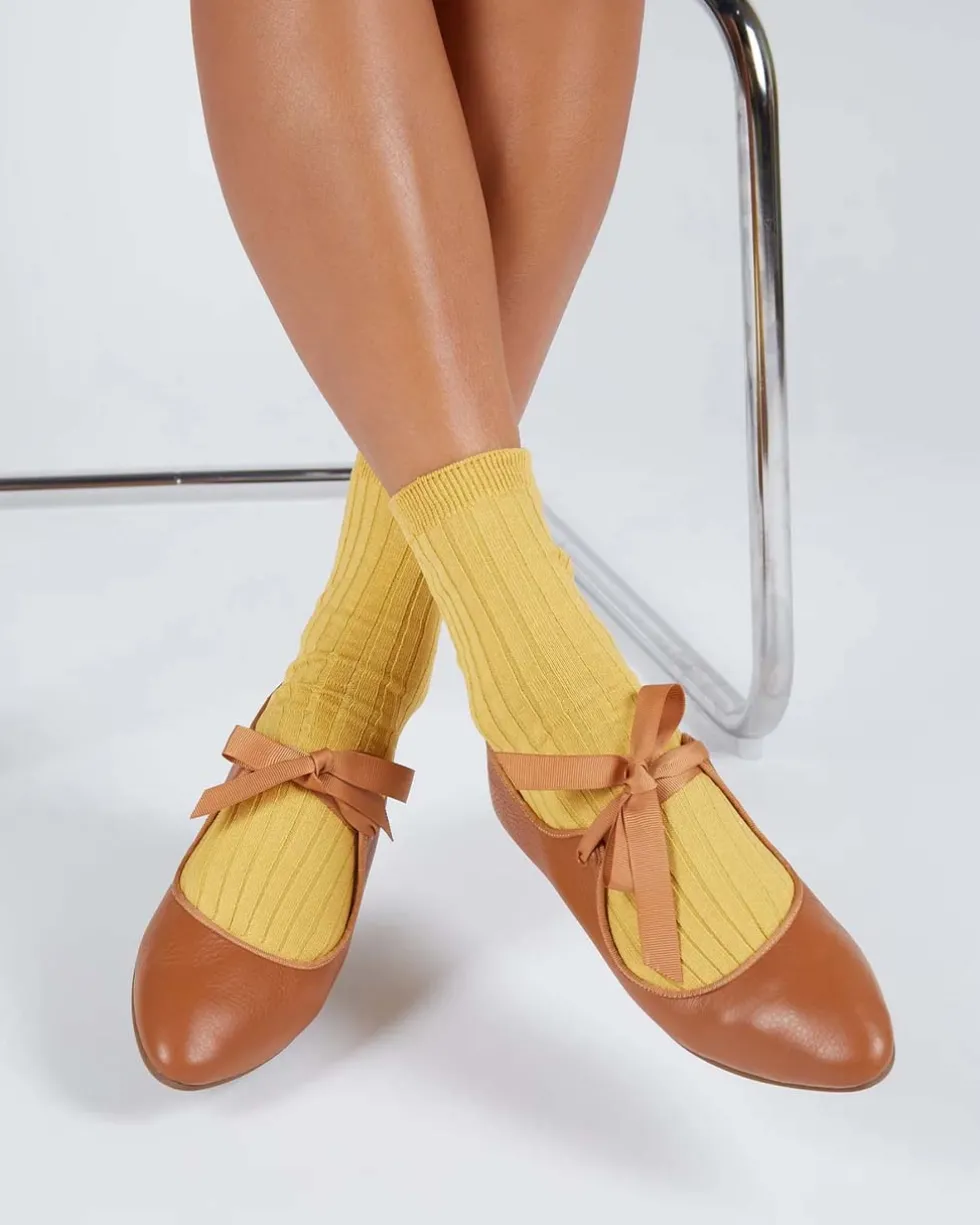 Valley Ballet Flats - Caramel