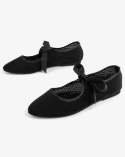 Valley Mesh Ballet Flat - Black