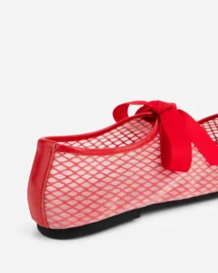 Valley Mesh Ballet Flat - Cherry