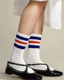 Varsity Slub Crew Socks