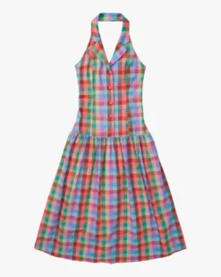 Vaughn Dress - Colorburst Plaid