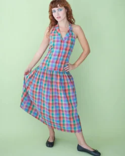 Vaughn Dress - Colorburst Plaid