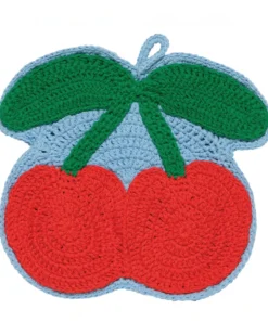 Very Cherry Crochet Trivet