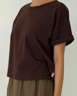 Vintage Fille Tee - Dark Cacao