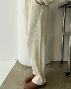 Waffle Lo Pants - Naturel