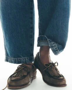 We The Free Benny Boat Shoe - Grey Taupe Suede