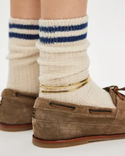We The Free Benny Boat Shoe - Grey Taupe Suede