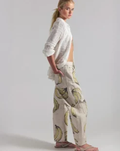 We The Free Good Luck Printed Barrel Jeans - Go Bananas