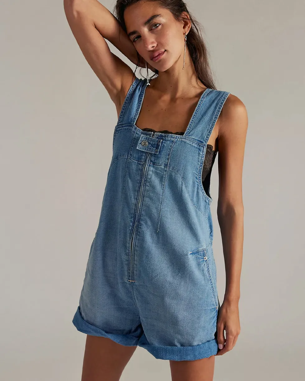 We The Free Jude Shortalls - Light Indigo