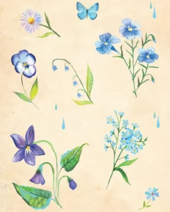 Wildflower Picnic Sticker Book