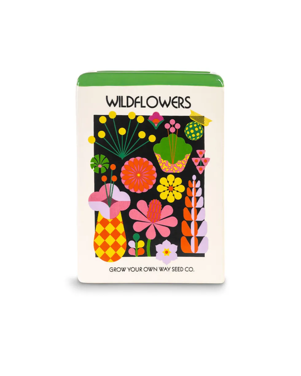 Wildflower Seeds Vase