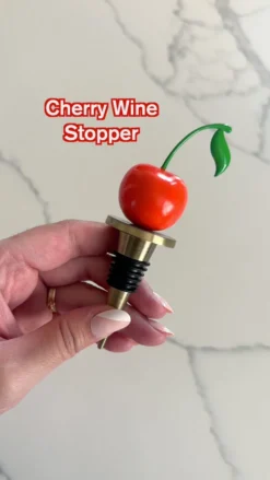 Wine Stopper - Cherry