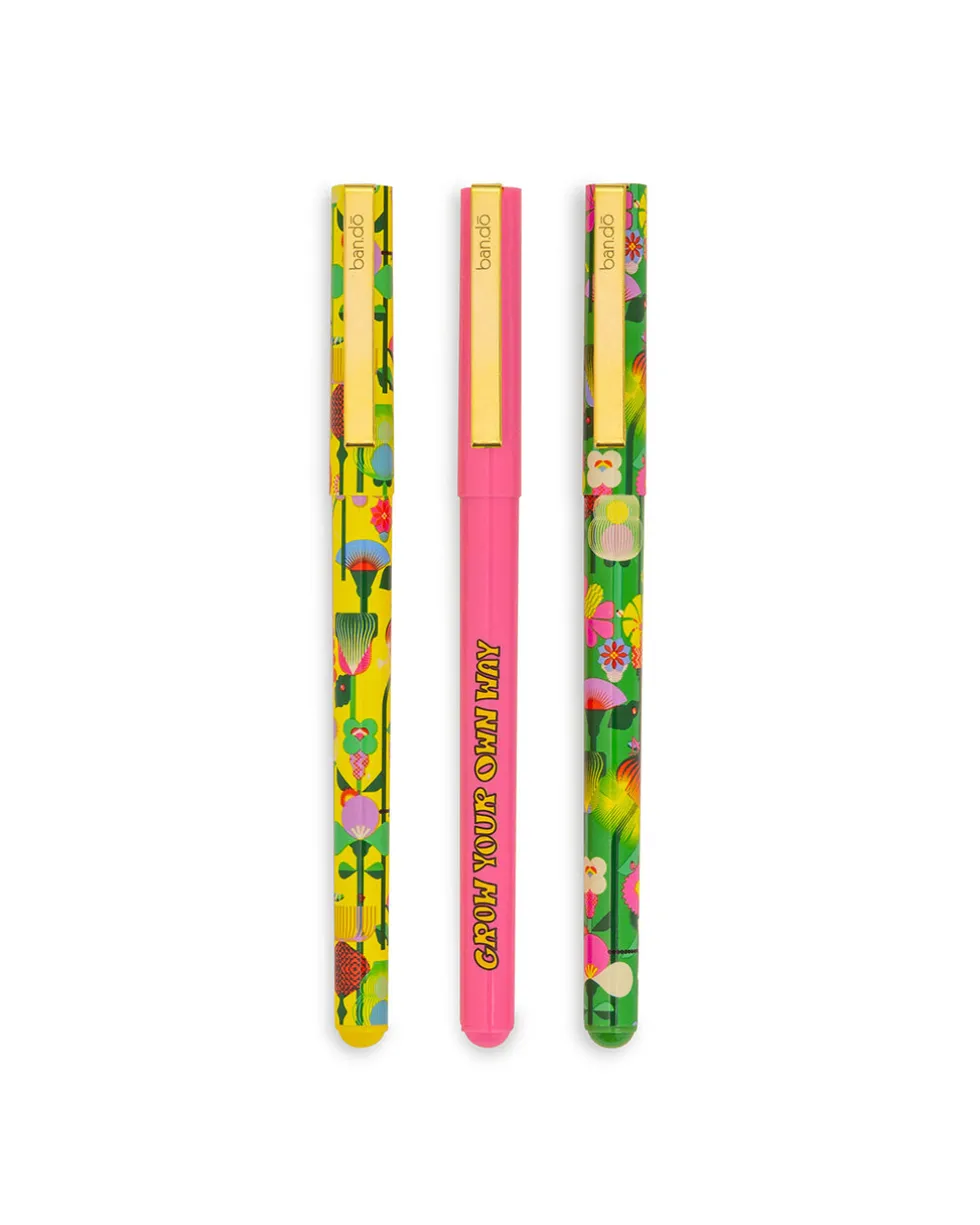 Write On Pen Set - Geometric Floral