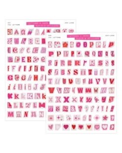Y2K Letter Set - Letters & More Sticker Set