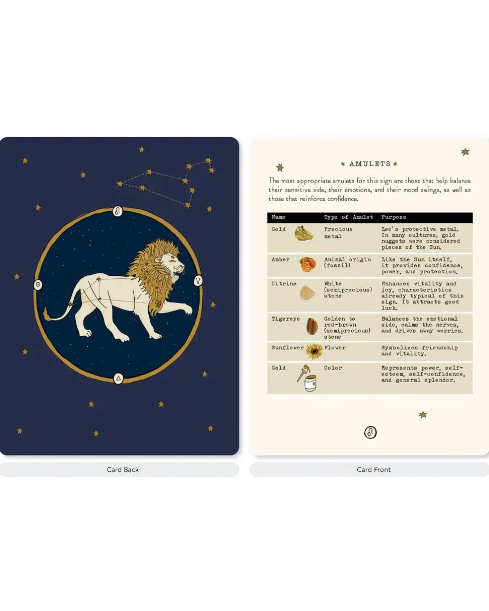 Zodiac Card Deck: 50 Cards To Discover Your Celestial